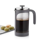 KELA Konvička na čaj a kávu VERONA French Press 1 l šedá