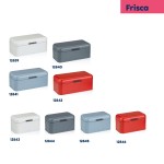 Chlebník Frisca kov, bílá 42,5x22,5x17,5 cm