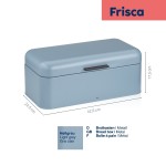 Chlebník Frisca kov, světlemodrá 42,5x22,5x17,5 cm
