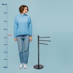 Držák na ručníky Swing lakovaná nerez, černý 85,5 x 28,5