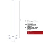 KELA Držák toaletního papíru Carta kovový černý 37,0cm 15,0cm