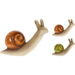 Zahradní dekorace šnek 30 cm zelená