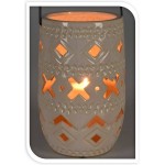 Keramická lampa 23 cm s rukojetí béžová