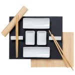 EXCELLENT Sushi set porcelán/břidlice/bambus sada 11ks