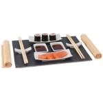 EXCELLENT Sushi set porcelán/břidlice/bambus sada 11ks
