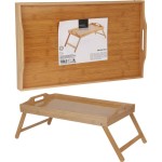 Servírovací podnos do postele se skládacími nožkami 50 x 30 cm