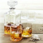 Whiskey set karafa + sklenice sada 5 ks křišťálové sklo, 0,9L