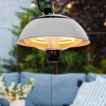 PROGARDEN Ohřevná topná lampa na zavěšení infrazářič 1500W