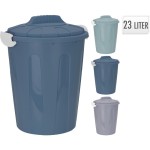 Plastový odpadkový koš s víkem 23 l modrá