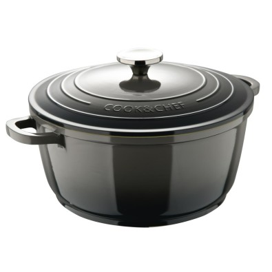 Kastrol litinový s poklicí EXCALIBUR 20 cm šedá