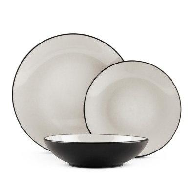 Jídelní sada talířů 18 ks Sahara Collection lesklá