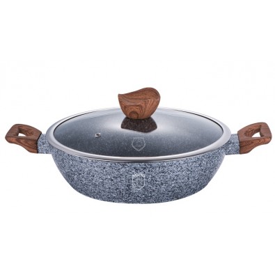 BERLINGERHAUS Pekáč kulatý s mramorovým povrchem a poklicí 32 cm Forest Line