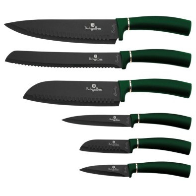BERLINGERHAUS Sada nožů s nepřilnavým povrchem 6 ks Emerald Collection