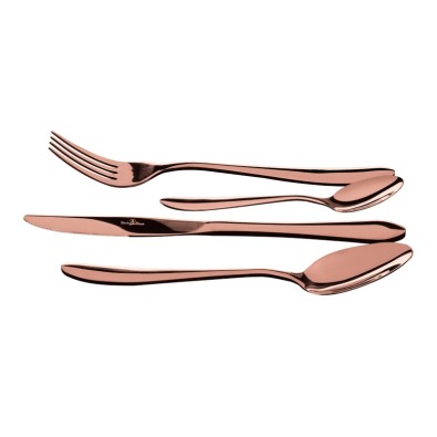 Sada cestovních příborů nerez 4 ks Rose Gold Collection