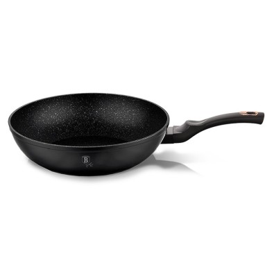 BERLINGERHAUS Pánev WOK s mramorovým povrchem 30 cm Black Rose Collection