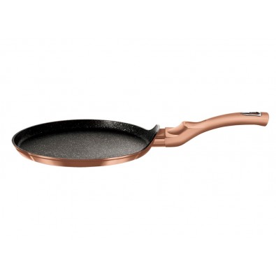 BERLINGERHAUS Pánev na palačinky s mramorovým povrchem 28 cm Rosegold Metallic Line