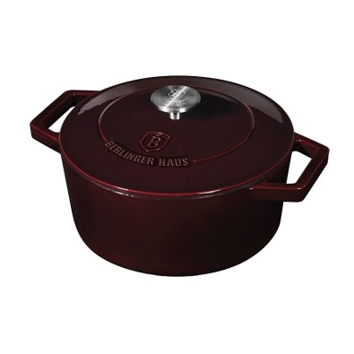 BERLINGERHAUS Pekáč litinový s poklicí 24 cm Burgundy Line