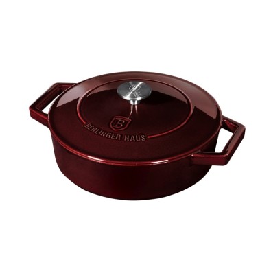 BERLINGERHAUS Pekáč litinový s poklicí 26 cm Burgundy Line