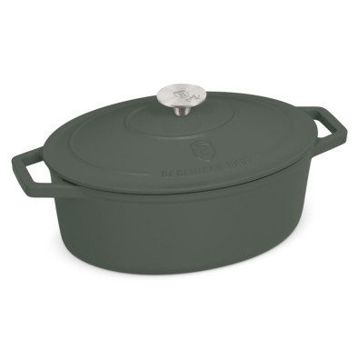 Pekáč litinový s poklicí 30 cm Matte Green Collection