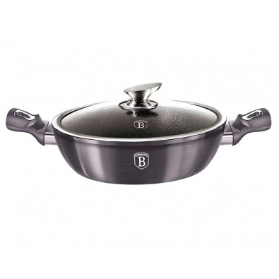 BERLINGERHAUS Pánev hluboká s poklicí 28 cm Carbon PRO Line
