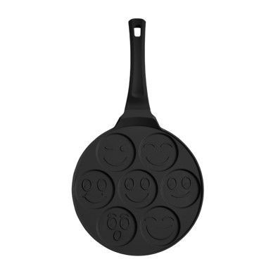 Lívanečník s titanovým povrchem Smajlíci 26 cm Matte Black Collection