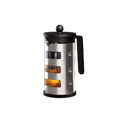 BERLINGERHAUS Konvice na čaj a kávu french press 1 l Black Silver Collection
