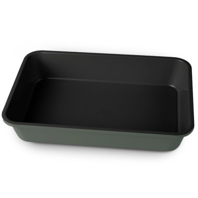 Plech na pečení hluboký s titanovým povrchem 40 x 28 cm Matte Green Collection