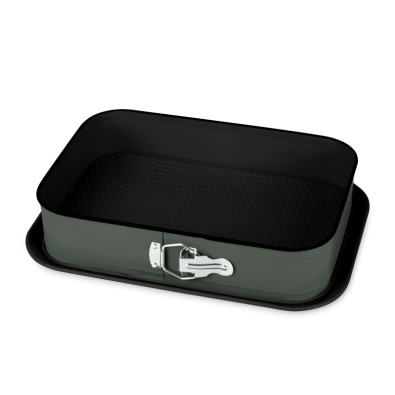 Forma na dort hranatá s titanovým povrchem 39x27 cm Matt Green Collection