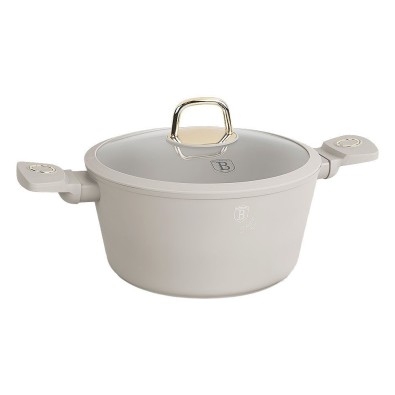 Kastrol s titanovým povrchem a poklicí 20 cm Sahara Collection