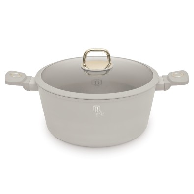 Kastrol s titanovým povrchem a poklicí 30 cm Sahara Collection