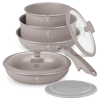 Sada nádobí s titanovým povrchem 9 ks Taupe Collection