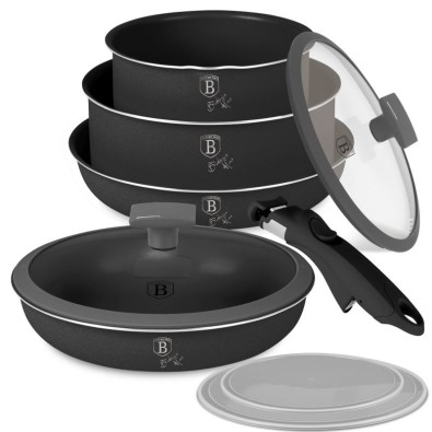 Sada nádobí s titanovým povrchem 9 ks Anthracite Collection