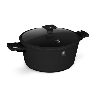 Kastrol s titanovým povrchem a poklicí 28 cm Monaco Collection