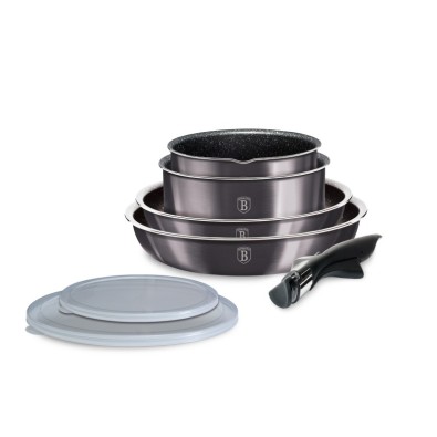 Sada nádobí s titanovým povrchem7 ks Metallic Line Carbon Pro Edition