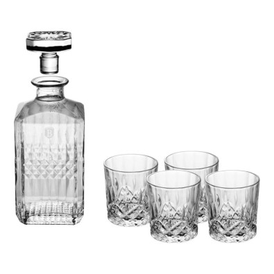 Sada lahve 750 ml a 4 ks sklenic na whisky 220 ml
