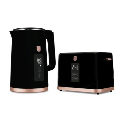 Rychlovarná konvice + toustovač 2200W sada Black Rose Collection