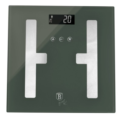 Osobní váha s měřením tuku, svalů a vody 180 kg Matte Green Collection