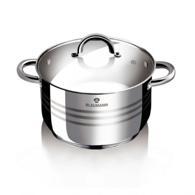 BLAUMANN Hrnec s poklicí nerez 22 cm Gourmet Line