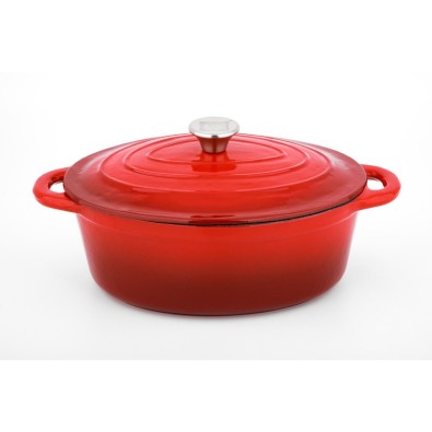 CS SOLINGEN Pekáč s poklicí litinový Xanten 37 x 22 cm červený