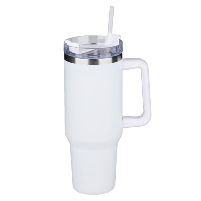 Termohrnek dvoustěnný z nerezové oceli 1,2 l bílá