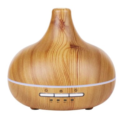 Aroma difuzér elektrický dřevěný s LED osvětlením