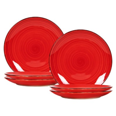 Dezertní talíře sada 6 ks 19 cm červené RUBY RED