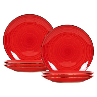 Jídelní sada talířů 6 ks 27 cm červené RUBY RED