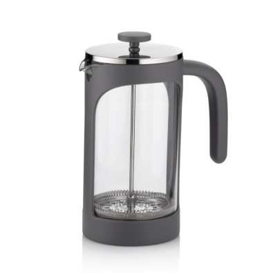 KELA Konvička na čaj a kávu VERONA French Press 1 l šedá