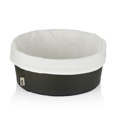 KELA Košík na chleba Grana PU kůže černá 11,0cm 28,0cm