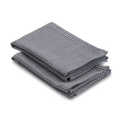 Utěrka CAJA 2 ks 55% bavlna/45% bambus šedá 32x32 cm