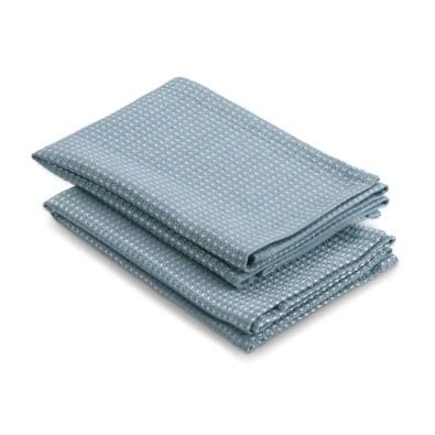 Utěrka CAJA 2 ks 55% bavlna/45% bambus světle modrá 32x32 cm