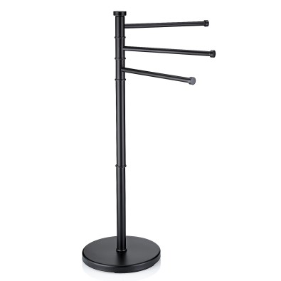 Držák na ručníky Swing lakovaná nerez, černý 85,5 x 28,5