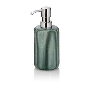 KELA Dávkovač mýdla Ava keramika zelená 350 ml
