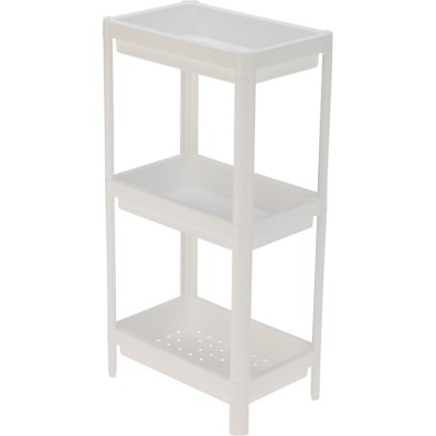Plastový regál 3patrový 71 cm bílá